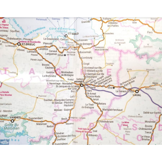 Carte papier "France voyage en train"-1