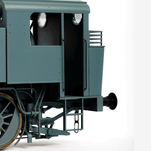 Locomotive à vapeur 030 TU grise (sans marquage), ép. III, SNCF, éch 0-5