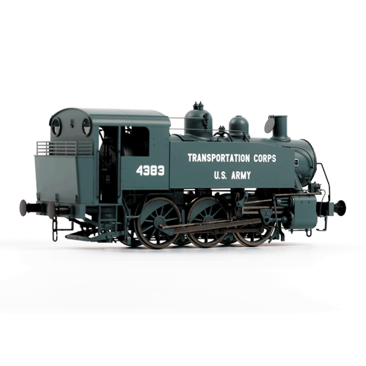 Locomotive à vapeur USTC 4383 grise (Dark Blue Grey), ép. III, US Army, éch 0-2