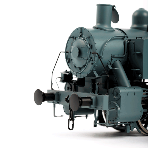 Locomotive à vapeur USTC 4383 grise (Dark Blue Grey), ép. III, US Army, éch 0-6