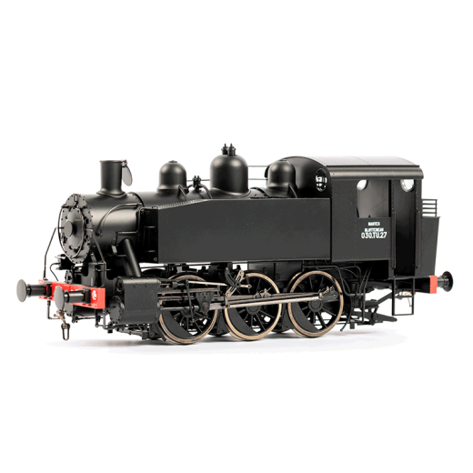 Locomotive à vapeur 030 TU 27 (Ouest - Nantes), ép. III, SNCF, éch 0