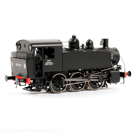 Locomotive à vapeur 030 TU 27 (Ouest - Nantes), ép. III, SNCF, éch 0-2