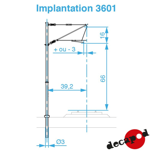Support simple 25kV-1