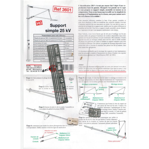 Support simple 25kV-2