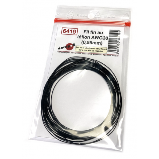 Fil fin au téflon AWG30-1