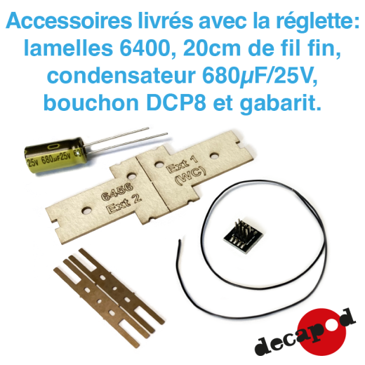 Réglette d'éclairage pour Corail VTU Roco-1