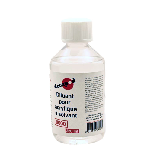 Diluant pour acrylique à solvant 250 mL