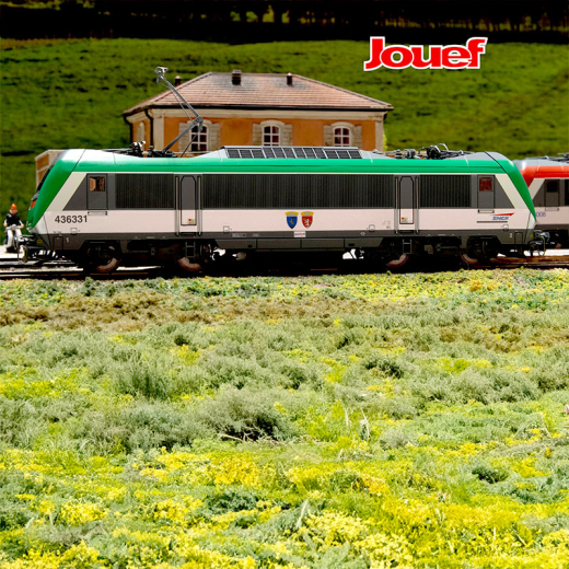 Locomotive électrique tritension « Astride » BB 36031, blasons « Bons-en-Chablais / Castione », livrée fret , SNCF, ép. V - Version DCC-2