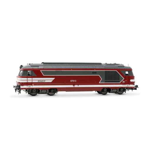 Locomotive diesel BB 67613 CMR, livrée Capitole, ép. VI, SNCF, avec décodeur sonore