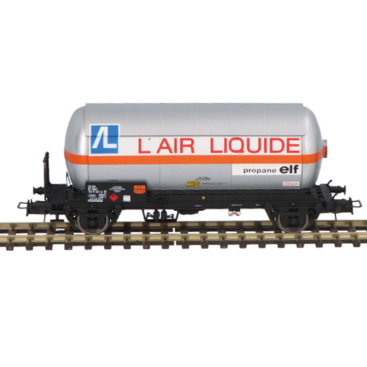 Coffret de 2 wagons gaziers à 2 essieux avec toit pare soleil, « Air Liquide », ép. IV, SNCF-2