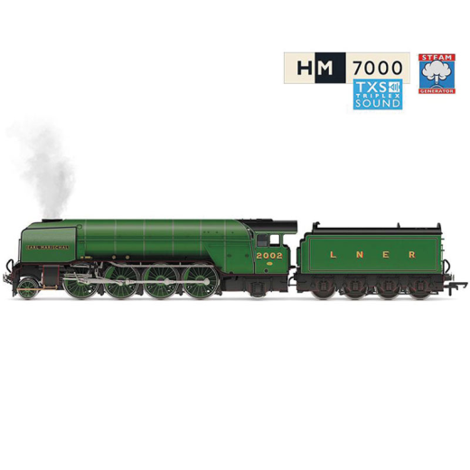 RailRoad LNER, Classe P2, 2-8-2, 2002 'Earl Marischal' avec générateur de vapeur et déflecteurs de fumée supplémentaires - ép III