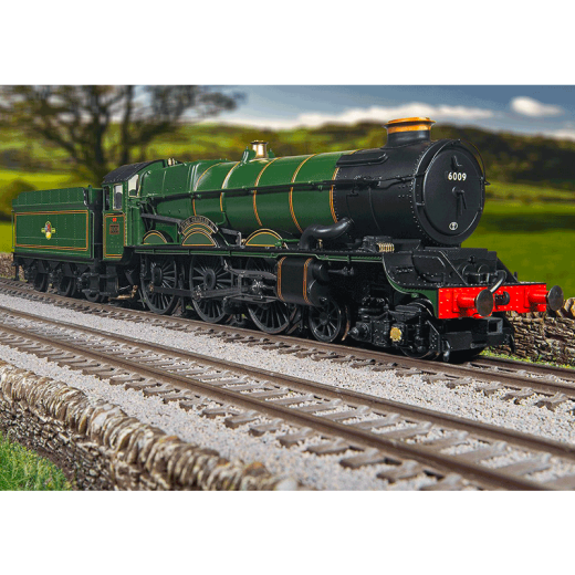 Locomotive à vapeur anglaise 6000 Classe King, 4-6-0, 6009 « King Charles II », Ép. V, BR-7