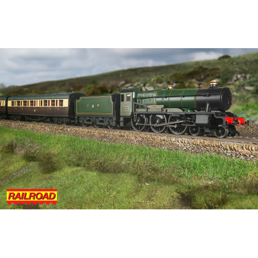 Pack Locomotive à vapeur GWR, classe 1000, « Comté de Merioneth », Époque III -  Railroad-6
