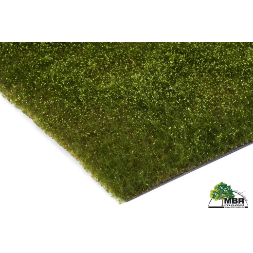 Tapis floqué pour champs et prairies - Prairie fleurie blanc et jaune - 8-18 mm 20 x 30 cm