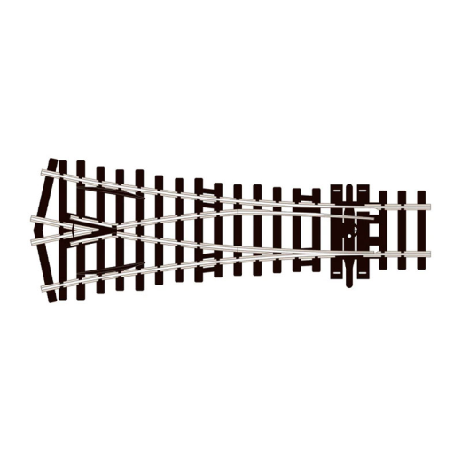 Aiguille symétrique en Y unifrog rayon 610 mm, éch. 00/H0 - code 100