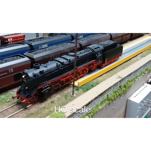 Enrailleur alimenté pour locomotives, voitures et wagons, éch. H0/00-2