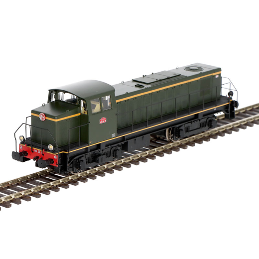 Locomotive diesel 040 DE 09 livrée d'origine, avec graisseur de rail, région Sud-Ouest, ép. III - Analogique-2