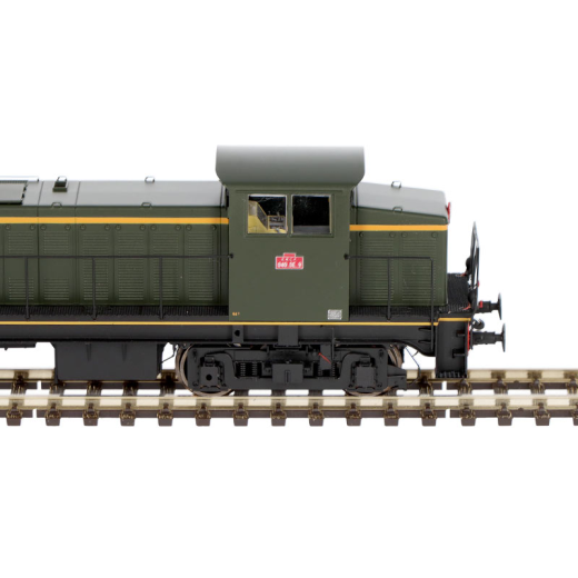 Locomotive diesel 040 DE 09 livrée d'origine, avec graisseur de rail, région Sud-Ouest, ép. III - Analogique-3