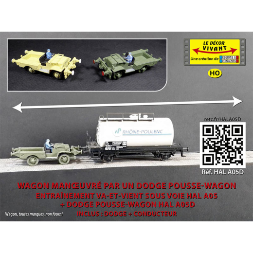 Dodge pousse-wagon avec conducteur pour va-et-vient de wagon-2
