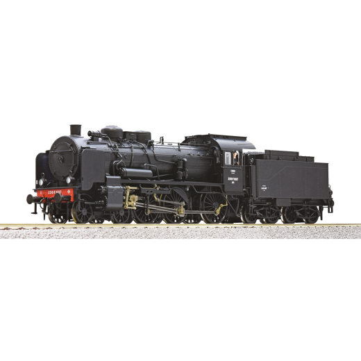 Locomotive à vapeur 230 F 607, ép. III, SNCF, analogique 2 rails (DC)-2