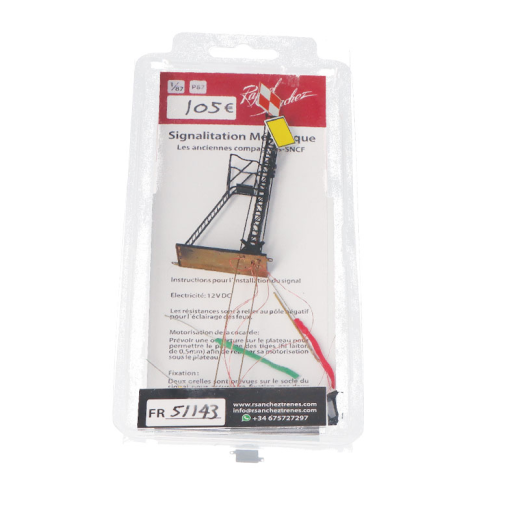 Signal PLM sur mât en treillis - Signal combiné 2 cocardes, ép. II à V-3