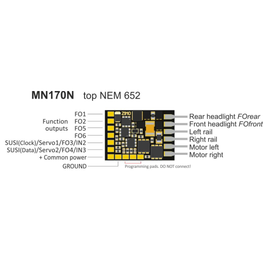 Décodeur non sonore Zimo MN170N - à programmer-1