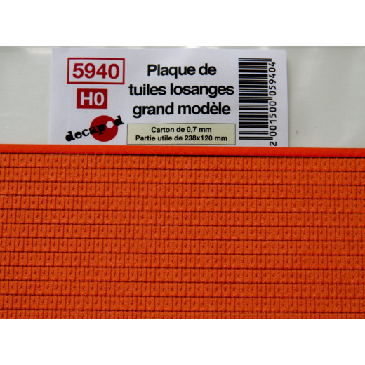 Tuiles losanges grand modèle (H0)-1
