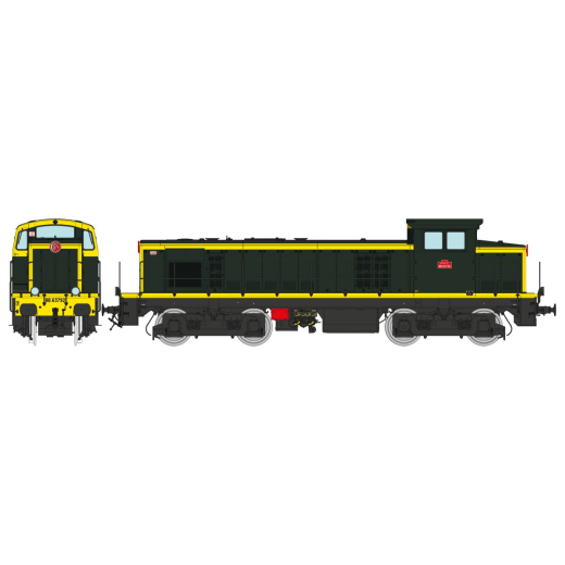 Locomotive Diesel BB 63792 Livrée vert 301, plaques en relief, Ep. III/IV - DCC SOUND-1