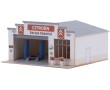 Petit garage français avec plusieurs enseignes possibles incluses.-1