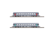 Coffret de 2 voitures voyageurs 1 ère Cl. + 2nd Cl. CORAIL Vtu - Nouvelle déco (éch. Z)-2