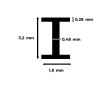 Profilé polystyrène en "I" - 3.2x355 mm - EVG 274-1