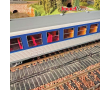 Autorail diesel EAD XBD 4717 + XRABx 8714, livrée argent/bleue avec logo « Casquette », ép. IV-V SNCF-4