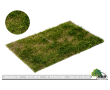 Tapis floqué pour champs et prairies - Prairie fleurie blanc - 8-18 mm 20 x 30 cm-1