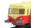 Autorail X 2828 version d’origine, Rouge 605 et Crème 407, LYON-VAISE, SNCF Ep. III.-3