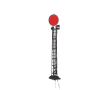Signal PLM sur mât en treillis - Disque rouge, ép. II à V-3