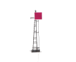 Signal PLM sur mât en treillis - Carré Violet, ép. II à V-1