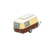 Caravane Eriba familiale, brun/beige ivoire, roulante, autocollant "F"-1