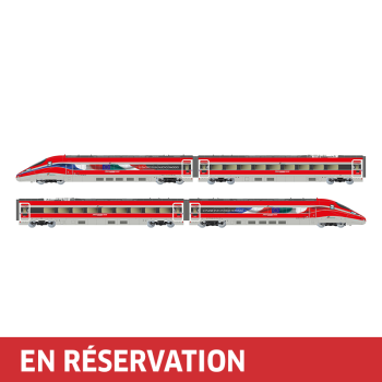 Coffret de 4 unités train "Frecciarossa 1000", publicité "Le plaisir d'un voyage nouveau" , ép. VI, DCC, FS Trenitalia