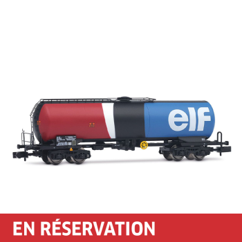 Wagon-citerne à bogies, livrée « Elf », ép. IV, SNCF