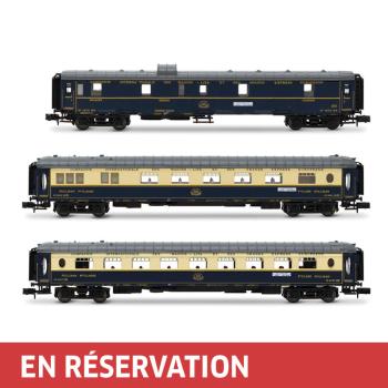 Coffret de 3 voitures « Edelweiss Pullman Express », set 2/2 (DD3, VPC Flèche d'Or + VP Étoile du Nord), ép. II CIWL