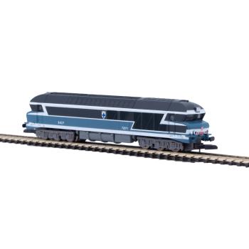 Locomotive diesel CC72071 SNCF  Bleue - numérique (éch. Z)