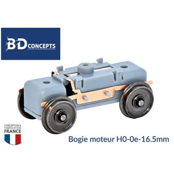 Bogie moteur H0, entraxe 28 mm