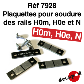 Plaquettes pour soudure des rails H0m, H0e et N