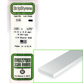 Bandes de polystyrène 2x3,20x355 mm - EVG 166