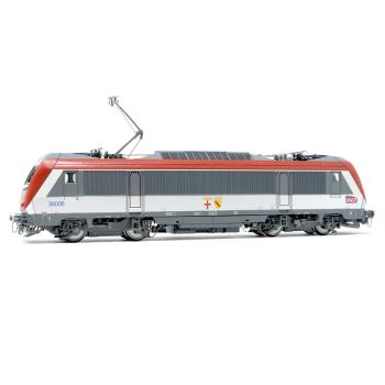 Locomotive électrique tritension « Astride » BB 36008 blasons « Blainville/Damelevières », livrée multiservice, SNCF, ép. VI - Version DCC