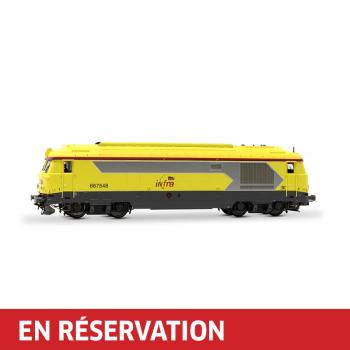 Locomotive diesel BB 667548, livrée jaune Infra, ép. VI, SNCF, avec décodeur sonore