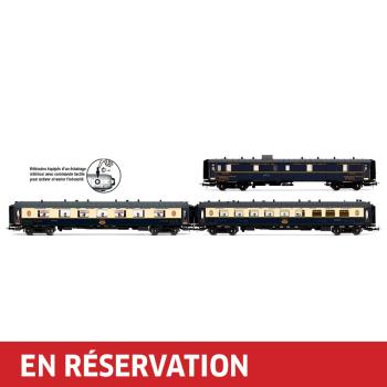 Coffret de 3 voitures Étoile du Nord, set 1/2 (1 x DD3, 1 x VP Flèche d'Or et 1 x VPC Étoile du Nord), ép. II, CIWL