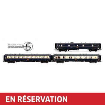 Coffret de 3 voitures Étoile du Nord, set 2/2 (1 x DD3, 1 x VPC Flèche d'Or et 1 x VP Étoile du Nord), ép. II, CIWL
