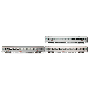 Coffret de 3 voitures « EC Etoile du Nord » set 2/2 (1 x Vru, 1 x A3rtu et 1 x A8u), ép. V SNCF