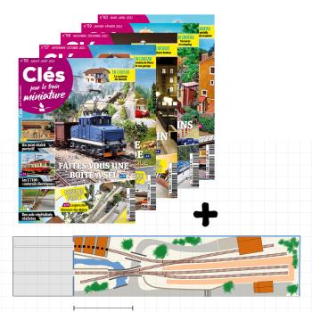 Lot Clés pour le train miniature 10 : les n°56 à 60 + Plan de réseau Bonson-les-bains